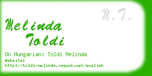 melinda toldi business card